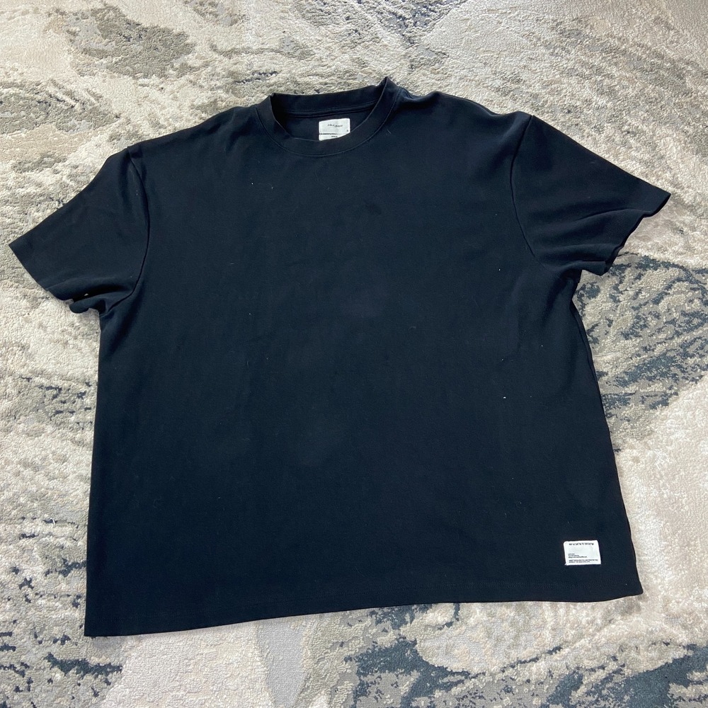 Public Supply Oversized T Shirt Mens 3X Black Cotton Stretch‎ Crew Neck Casual